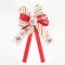 LaRibbons2 1/2" Wired Ribbon | "Holiday Striped" White/Red/Green | 10 Yard Roll